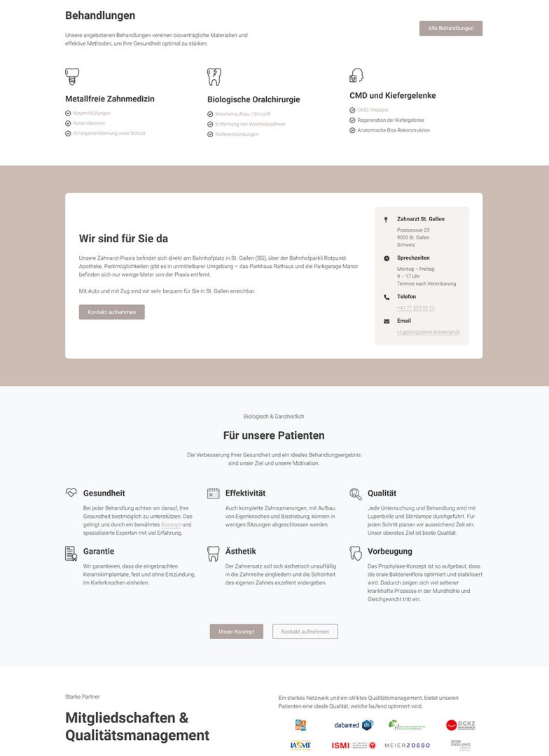 Alpine BioDental Kontakt CTA