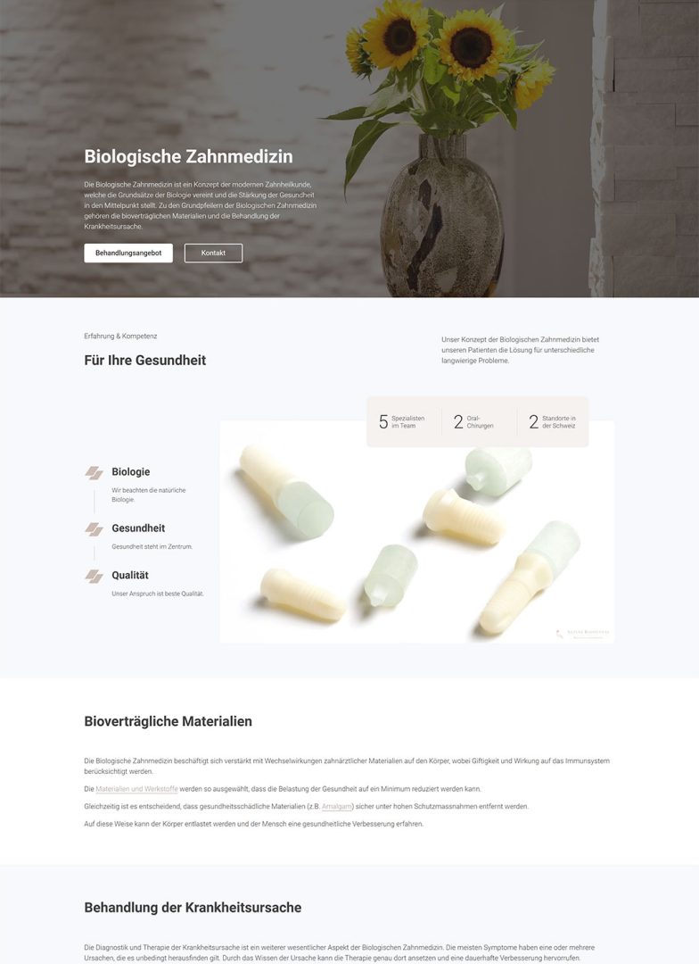 Alpine BioDental Biologische Zahnmedizin Konzept