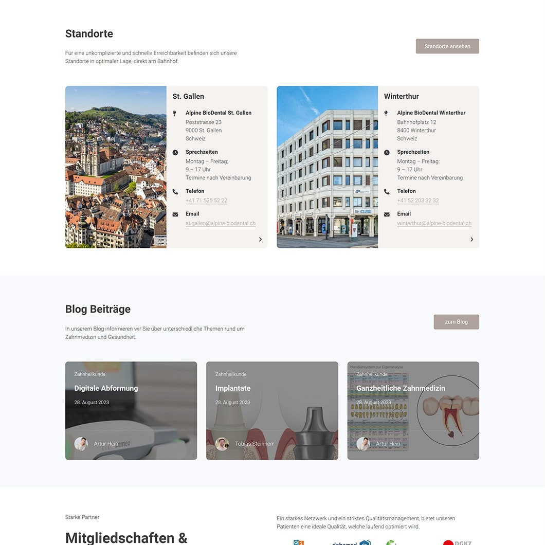 Alpine BioDental Standorte