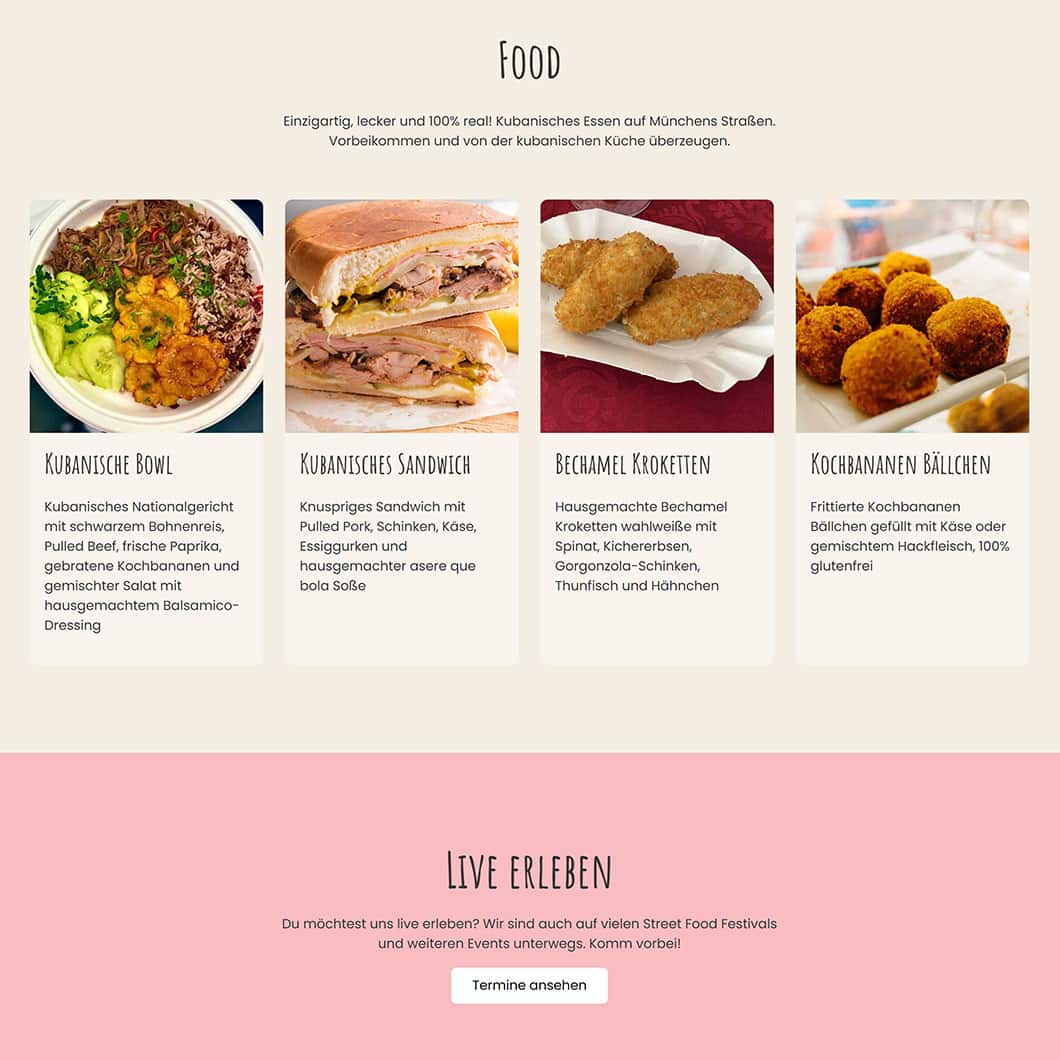 Asere Que Bola Foods