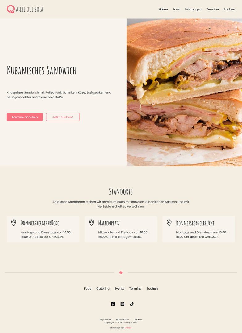 Asere Que Bola Sandwich