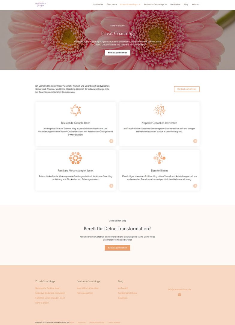 Clear & Bloom Privat Coaching