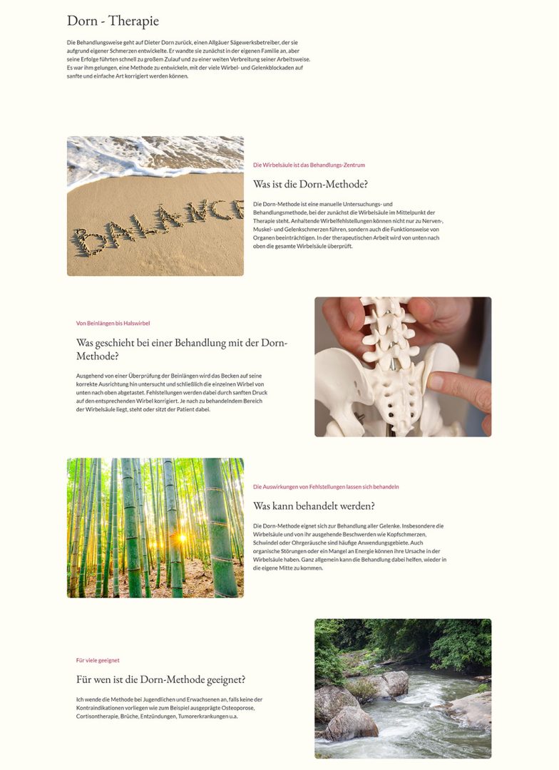 Naturheilpraxis Elisabeth Straßer Dorn Therapie