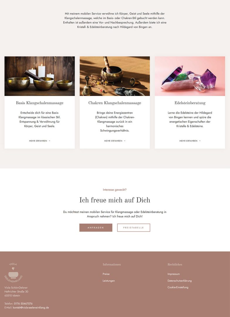 Viola-Seeleneinklang Leistungen